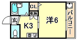 岡田ハイツ 1階/105