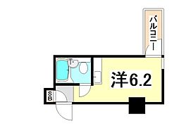 三宮パーク・ハイム ワンルームの間取図画像