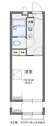 レオパレスサンライズヒル 1Kの間取図画像