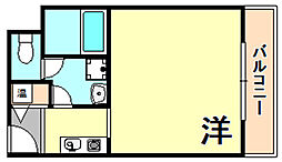 IPSXEAST ワンルームの間取図画像