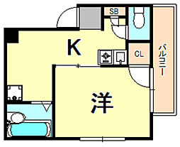 ベハークリッヒハイム 1Kの間取図画像