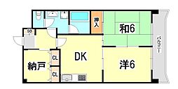 ヒルズ兵庫 2SDKの間取図画像