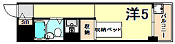 GSハイム元町 ワンルームの間取図画像