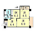 ヴィラ高取山2階3.9万円