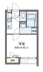 クレイノ未来神戸 1Kの間取図画像