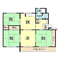 白川台住宅8号棟5階4.8万円