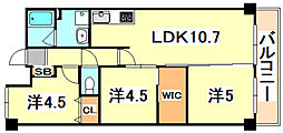 ワコーレ長田綜合ビル 3LDKの間取図画像