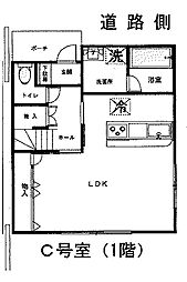グリーンヒルズＡ棟 2階3LDKの間取り