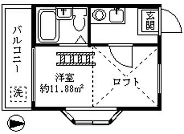 ライフピアフィースト 201｜東京都清瀬市松山２丁目(賃貸アパート1K・2階・11.88㎡)の写真 その2