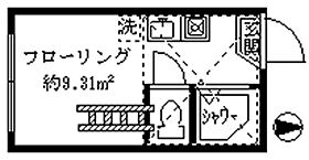 フェリスリップル 204 ｜ 東京都中野区白鷺３丁目14-5（賃貸アパート1R・2階・9.31㎡） その2