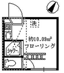フェリスモンテ ワンルームの間取図画像