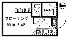 フェリスポワール ワンルームの間取図画像