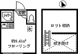 フェリス下高井戸 ワンルームの間取図画像