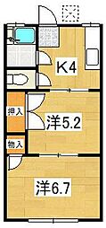 間取図画像 2K