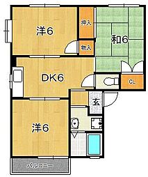 サンモールC 2階