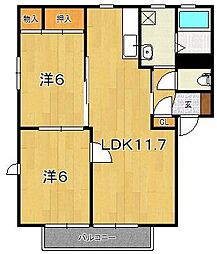 ルミエール蛍田B 2階/201