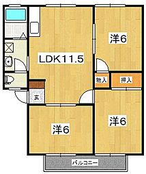 グリーンサイドハイツC 2階