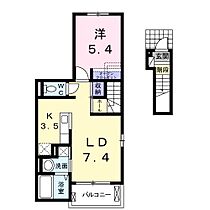 大阪府堺市北区東浅香山町１丁（賃貸アパート1LDK・2階・41.30㎡） その2