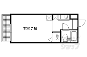 ラフィーネ森 202 ｜ 京都府京都市左京区北白川大堂町（賃貸アパート1K・2階・20.25㎡） その2