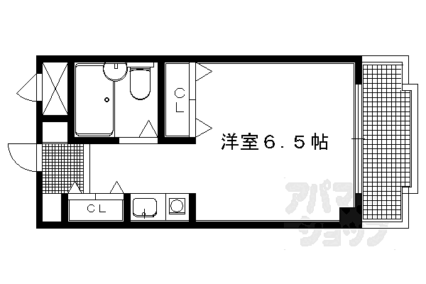 おおきに百万遍サニーアパートメント 610｜京都府京都市左京区田中大堰町(賃貸マンション1K・6階・17.70㎡)の写真 その2