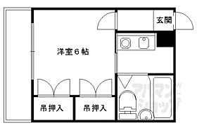 京都府京都市北区衣笠天神森町（賃貸マンション1K・3階・17.10㎡） その2