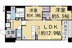 京都府京都市上京区東堀川通出水下る四町目（賃貸マンション2LDK・4階・56.60㎡） その2