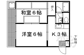 Ｖ＆Ｙ　ＨＯＭＥ 203 ｜ 京都府京都市左京区上高野畑ケ田町（賃貸アパート1LDK・2階・35.00㎡） その2