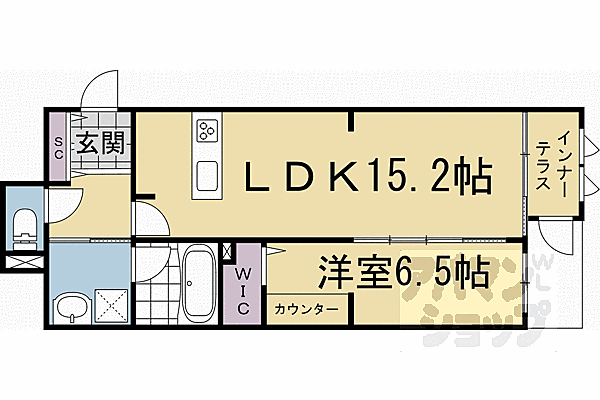 グランディールＡ＆Ｎ出町柳 202｜京都府京都市左京区田中上柳町(賃貸マンション1LDK・2階・54.51㎡)の写真 その2