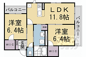 京都府京都市北区小山東大野町（賃貸アパート2LDK・2階・61.46㎡） その2