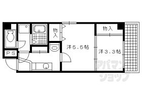 銀閣寺モーリシャス 302 ｜ 京都府京都市左京区銀閣寺前町（賃貸マンション2K・3階・29.00㎡） その2