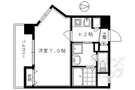 京都府京都市東山区三条通大橋東入三町目（賃貸マンション1K・7階・24.89㎡） その2