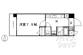 京都府京都市東山区慈法院庵町（賃貸マンション1K・4階・24.94㎡） その2