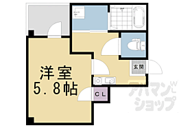 京都府京都市東山区福稲柿本町（賃貸マンション1K・2階・19.10㎡） その2