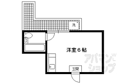 ライブコート二軒茶屋 4階ワンルームの間取り