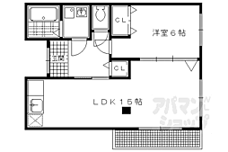 マンション佐脇 1階1LDKの間取り