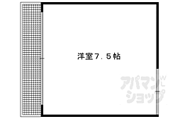 ハイツ京家　新館 2階ワンルームの間取り