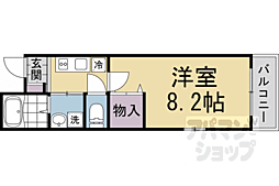 Ｍａｉｓｏｎ京都このえ 1階1Kの間取り