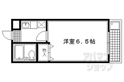 森マンション5 2階1Kの間取り