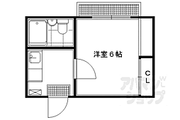 フィルビテッツァ高野 1Kの間取図画像