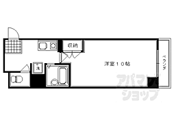 京阪本線 祇園四条駅 徒歩2分の賃貸マンション 1階1Kの間取り