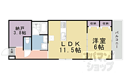 京都地下鉄東西線 東山駅 徒歩2分の賃貸マンション 1階1SLDKの間取り