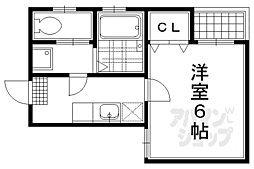 京都地下鉄東西線 二条駅 徒歩14分の賃貸マンション 4階1Kの間取り