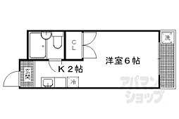 ポルト壱番館 1階1Kの間取り