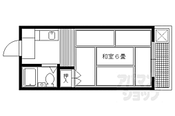 ハイツヒノデ 205 2階1Kの間取り