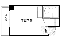 岡崎ミントビル ワンルームの間取図画像