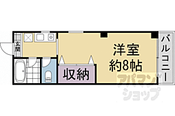 コーポシロー 1Kの間取図画像