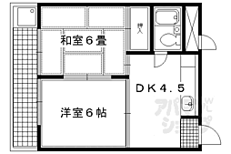 ハイツ大谷 2DKの間取図画像