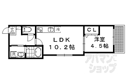 サクシード宝ヶ池 1LDKの間取図画像