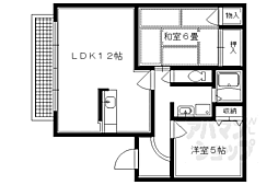 グランドールエフ 2LDKの間取図画像