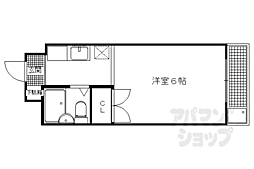 メゾンLee 1Kの間取図画像